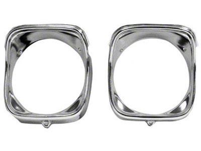 OPR El Camino Headlight Bezels, Inner & Outer, Right, 1968