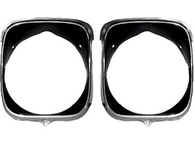 El Camino Headlight Bezels, Inner & Outer, Right, 1969