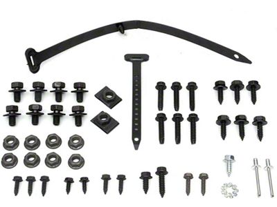 El Camino Heater & Air Conditioning Fastener Kit, Small Block Forward Of Firewall, 1970