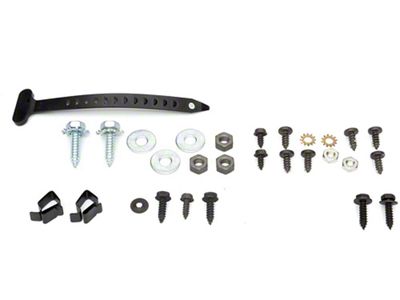 El Camino Heater & Air Conditioning Fastener Kit, Small Block Rear Of Firewall, 1970