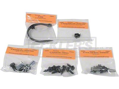 El Camino Heater & Air Conditioning Fastener Kit, Small Block, Forward Of Firewall, 1964-1965