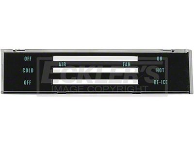 El Camino Heater Control Panel Lens, 1968