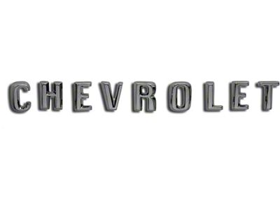 El Camino Hood Emblem Letters, Chevrolet, 1960