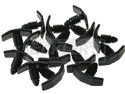 El Camino Hood To Cowl Seal Clip Kit, Plastic, 1968-1972