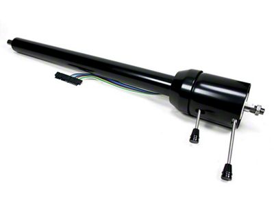 El Camino Ididit Steering Column, Tilt, Black Powder Coated, For Cars With Floor Shifters, 1959-1960