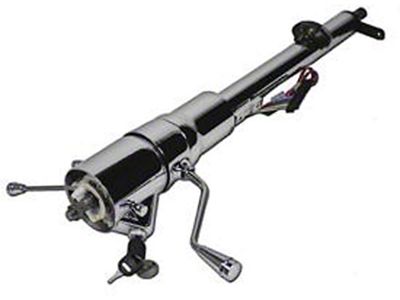 El Camino Ididit Steering Column, Tilt, Column Shift, Chrome, 1969-1972