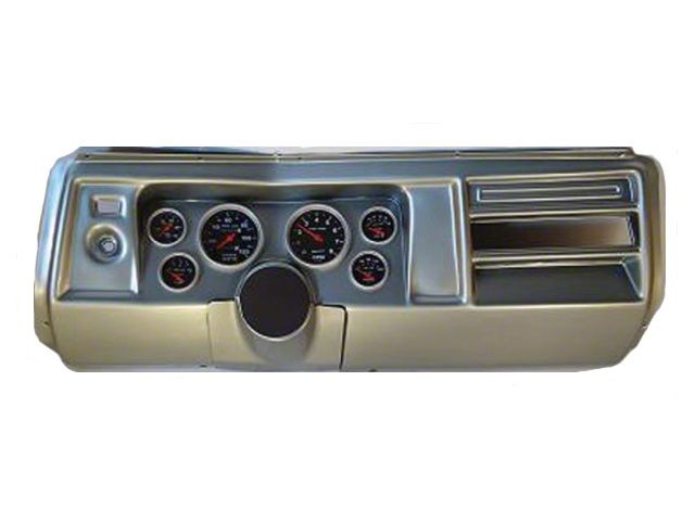 El Camino Instrument Cluster Panel, Aluminum Finish, With Phantom Gauges, 1969