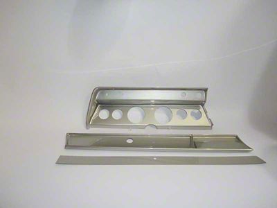 El Camino - Instrument Cluster Panel, Aluminum Finish, With Pre-Cut Holes, 1967