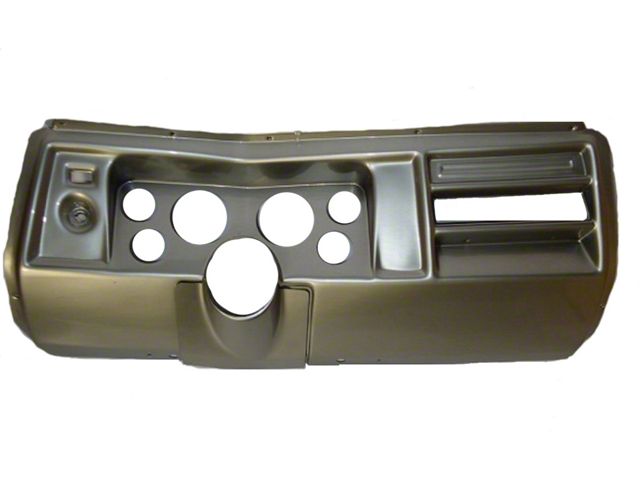 El Camino Instrument Cluster Panel, Aluminum Finish, With Pre-Cut Holes, 1968