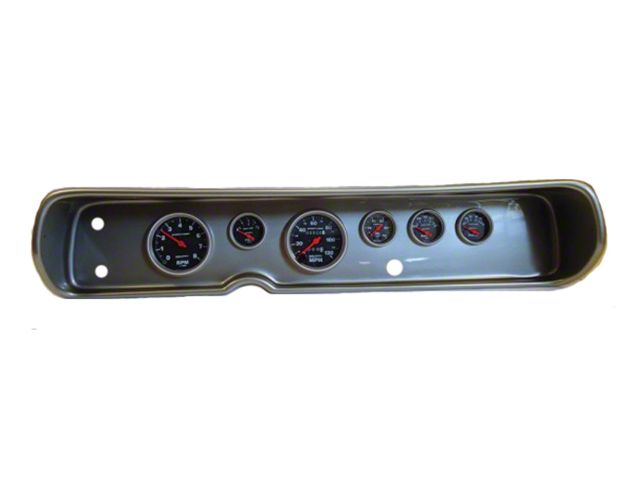 El Camino Instrument Cluster Panel, Aluminum Finish, With Sport Comp Gauges, 1964-1965