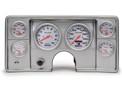 El Camino Instrument Cluster Panel, Aluminum Finish, With Ultra-Lite Gauges, 1978-1981