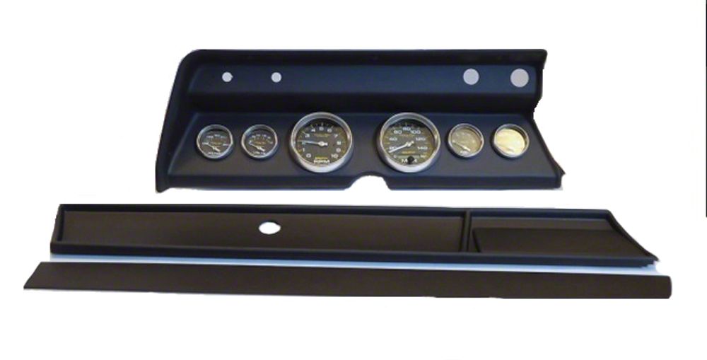 Ecklers El Camino Instrument Cluster Panel, Black Finish Ecklers El Camino Instrument Cluster Panel, Black Finish