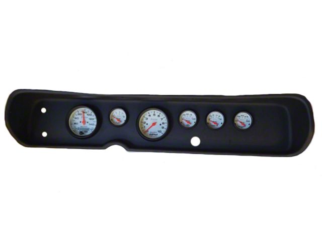 El Camino Instrument Cluster Panel, Black Finish, With Phantom Gauges, 1964-65