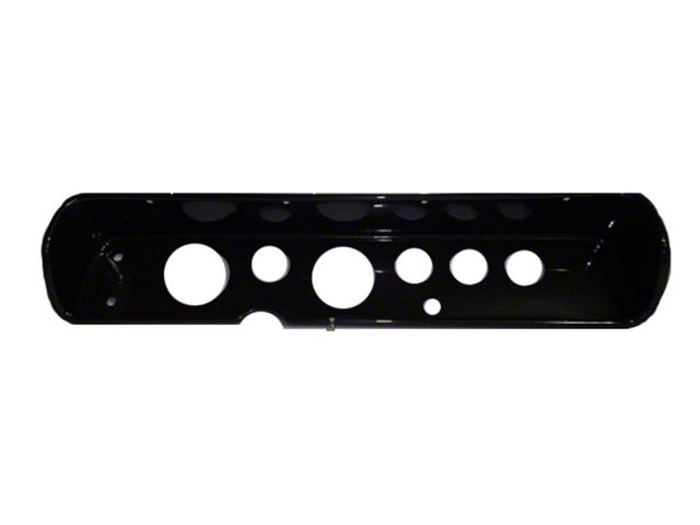 El Camino Instrument Cluster Panel, Black Finish, With Pre-Cut Holes, 1964-1965