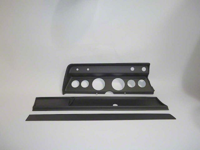 El Camino - Instrument Cluster Panel, Black Finish, With Pre-Cut Holes, 1966