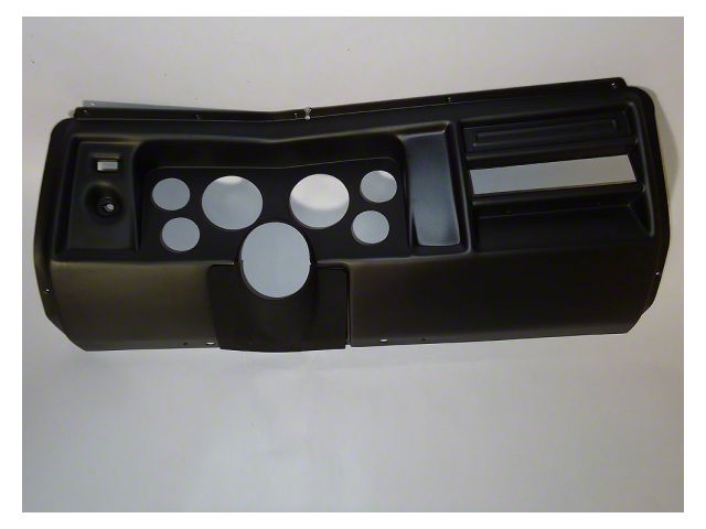El Camino -Instrument Cluster Panel, Black Finish, With Pre-Cut Holes, 1969