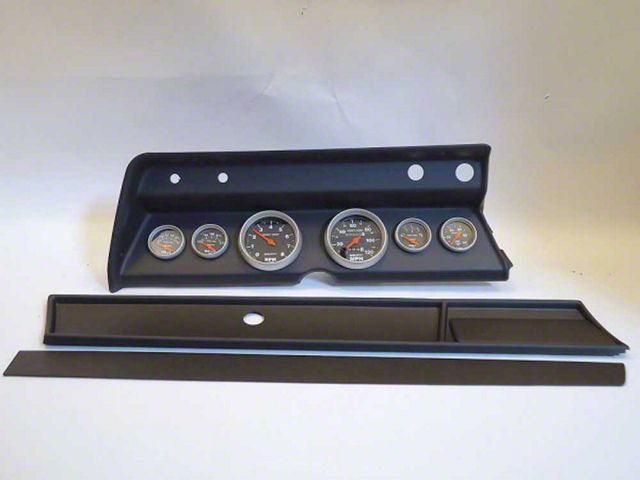 El Camino - Instrument Cluster Panel, Black Finish, With Sport Comp Gauges, 1966