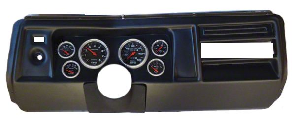 Ecklers El Camino Instrument Cluster Panel, Black Finish Ecklers El Camino Instrument Cluster Panel, Black Finish