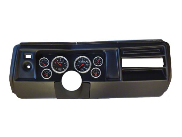 El Camino Instrument Cluster Panel, Carbon Fiber Finish, With Carbon Fiber Series Gauges, 1969