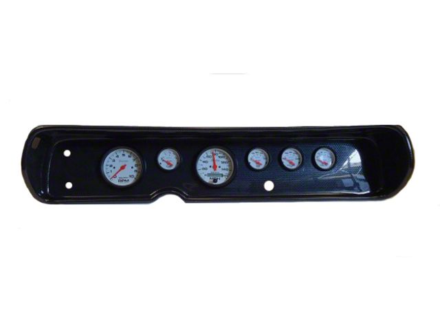 El Camino Instrument Cluster Panel, Carbon Fiber Finish, With Phantom Gauges, 1964-65