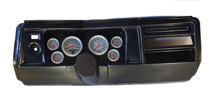 Ecklers El Camino Instrument Cluster Panel, Aluminum Finish