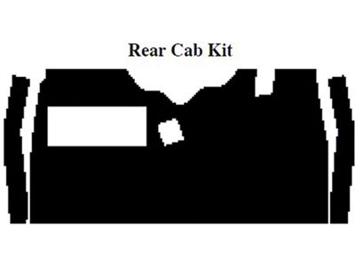El Camino Insulation, QuietRide, AcoustiShield, Rear Cab Kit, 1973-1977