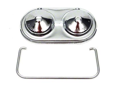 El Camino Master Cylinder Cover, Single Clip, 5 x 2-3/8, 1964-1972