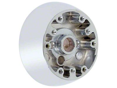 OE Style Comfort Grip Steering Wheel Hub Adapter; Chrome (69-70 El Camino)