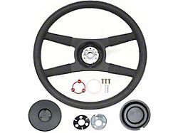 OE Style Rope Steering Wheel; 15-Inch; Black (76-77 El Camino; 1976 Sprint)