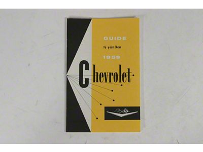 1959 Chevy Car Owners Manual