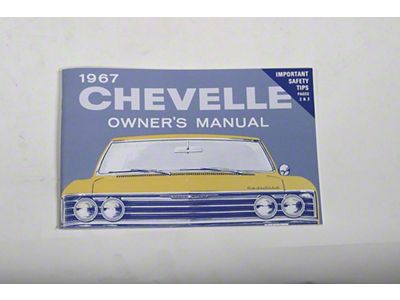 1967 Chevelle Owners Manual