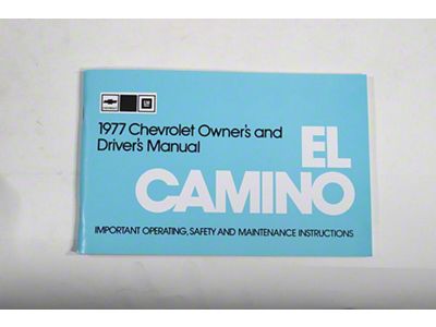 1977 El Camino Owners Manual
