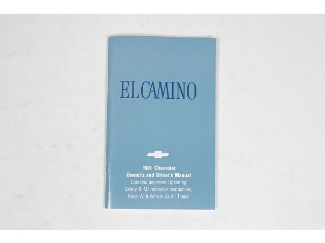 1981 El Camino Owners Manual