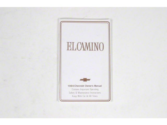 1984 El Camino Owners Manual
