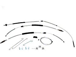 El Camino Parking Brake Cable Kit, With TH350 Or Manual Transmission, OE Steel, 1964-1967
