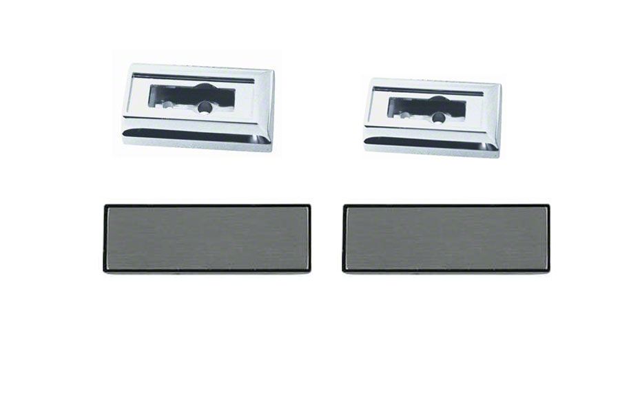 thumbnail image 2 of 78-87 Monte Carlo Malibu El Camino Door Pull Strap Chrome End Kit - 1 Set With Covers 2 of 6