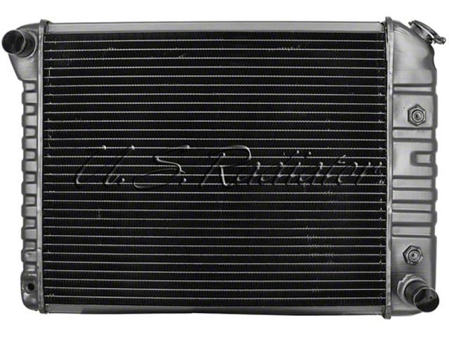 El Camino Radiator, 250/454ci, 2-Row, For Cars With Automatic Transmission & Without Air Conditioning, U.S. Radiator, 1972-1977