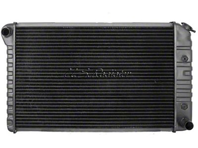 El Camino Radiator, 267/350ci, 3-Row, Heavy-Duty, For Cars With Automatic Transmission & Air Conditioning, U.S. Radiator, 1980-198726-1/4 Wide Core, 2-3/4 Wide Mounts