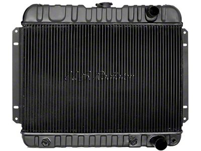 El Camino Radiator, Small Block, 2-Row, Straight Outlet, For Cars With Automatic Transmission & Without Air Conditioning, U.S. Radiator, 1964-1965