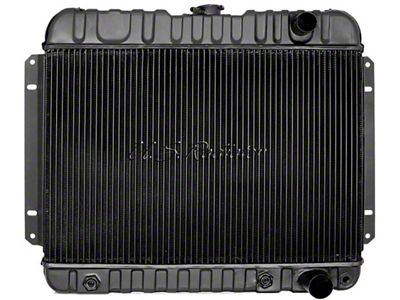 El Camino Radiator, Small Block, 2-Row, Straight Outlet, For Cars With Manual Transmission & Without Air Conditioning,U.S. Radiator, 1964-1965