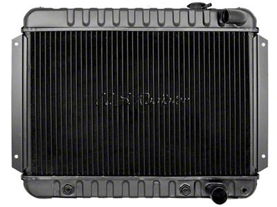 El Camino Radiator, Small Block, 3-Row, Heavy-Duty, Curved Outlet, For Cars With Automatic Transmission & Air Conditioning, U.S. Radiator, 1964-65