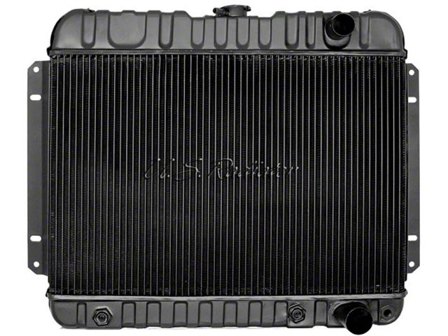 Car Radiator Block Ecklers Radiator, Small Block, 3-Row, Heavy-Duty, Straight Outlet, For ...