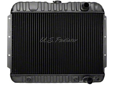 El Camino Radiator, Small Block, 4-Row, For Cars With Manual Transmission & Air Conditioning, Desert Cooler, U.S. Radiator, 1959-1960