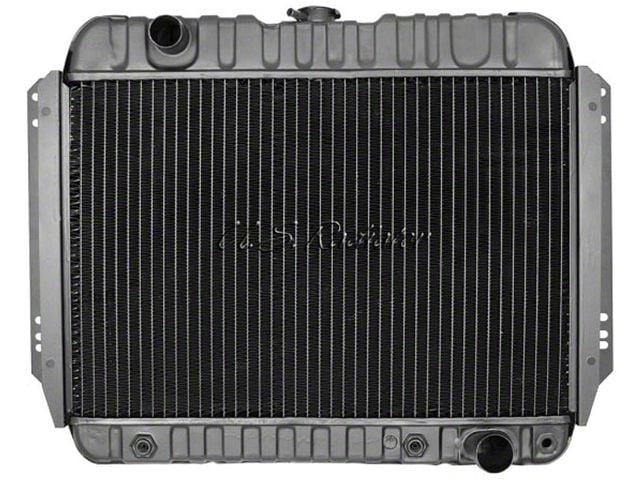 El Camino Radiator, Small Block, 4-Row, For Cars With Manual Transmission & Without Air Conditioning, Desert Cooler, U.S. Radiator, 1966-1967