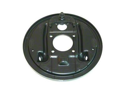 El Camino Rear Drum Backing Plate, Without Splash Shield, Left, 1964-1972