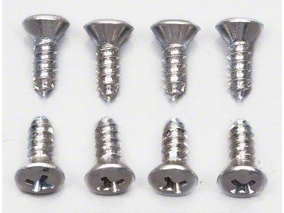 El Camino Transmission Related Fasteners Shifter Bezel & Seal Retainer M & T With Outconsole, 7 Pieces, 1964-1967