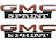 Gmc Sprint Emblems 73-77 Roof Side Panel, Pair