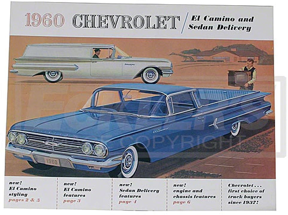 Ecklers 1960 El Camino Color Sales Brochure
