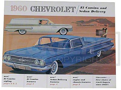 1960 El Camino Color Sales Brochure
