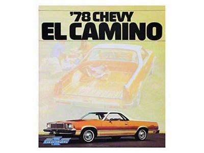 1978 El Camino Color Sales Brochure